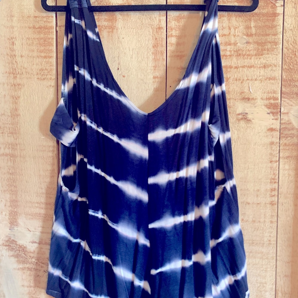 Mamie Ruth Blue and white Romper